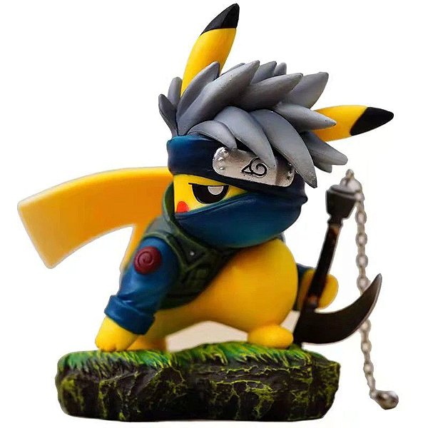 Pikachu Versão Kakashi Hatake Figure Pokémon