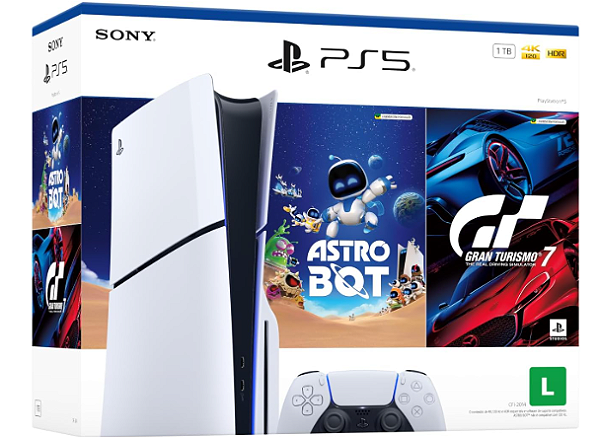 PlayStation 5 Slim Disk - Pacote ASTRO BOT e Gran Turismo 7