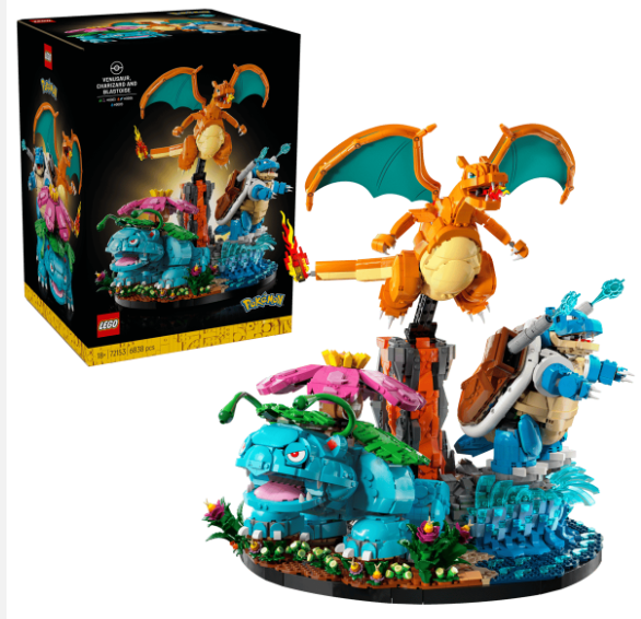 Pokémon™ - Venusaur, Charizard e Blastoise