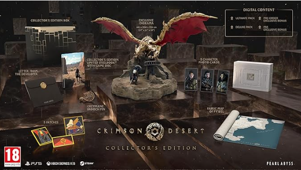 Pré-venda PS5 Crimson Desert edição de colecionador