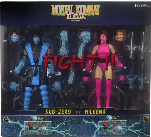 Sub-Zero vs Mileena - 7" Scale Figure - Mortal Kombat Klassic - McFarlane