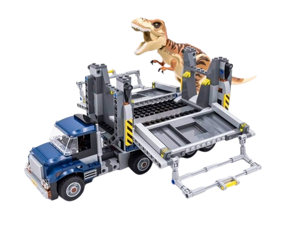 Transporte do T-rex Jurassic World