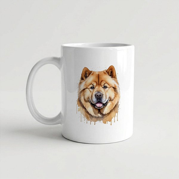 Caneca Chow Chow Branca 325ml