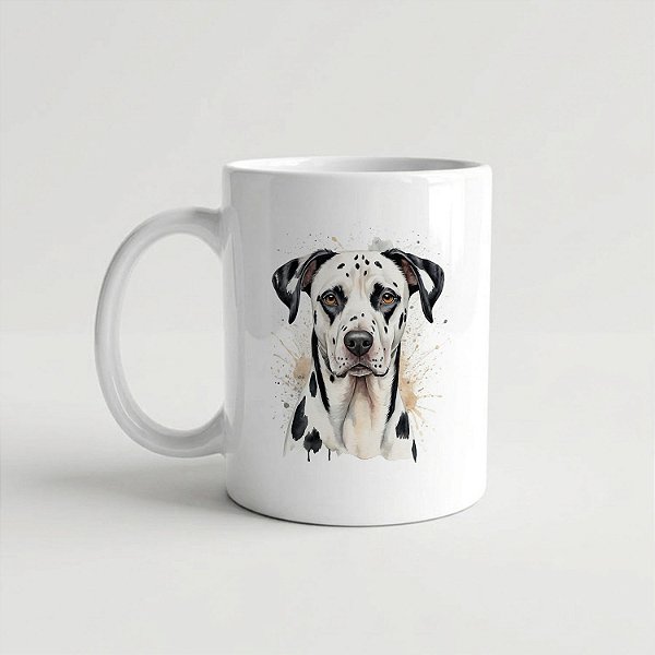 Caneca Dalmata Branca 325ml