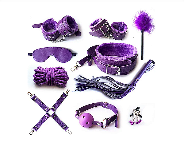 KIT SADO 10 PEÇAS ROXO