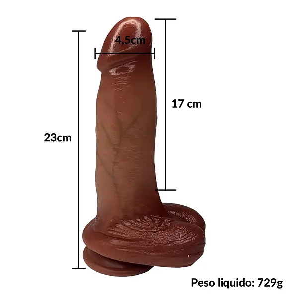 Prótese Vibratória Sobe e Desce com Controle - 17 cm penetráveis