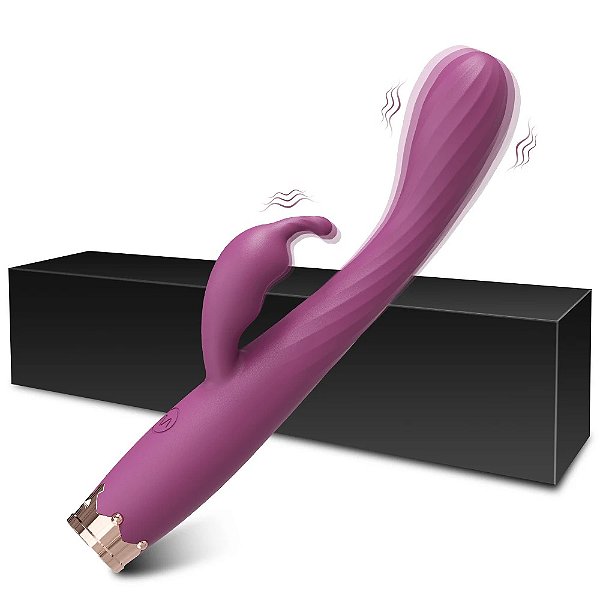 Vibrador com Estimulador Clitoriano Fino