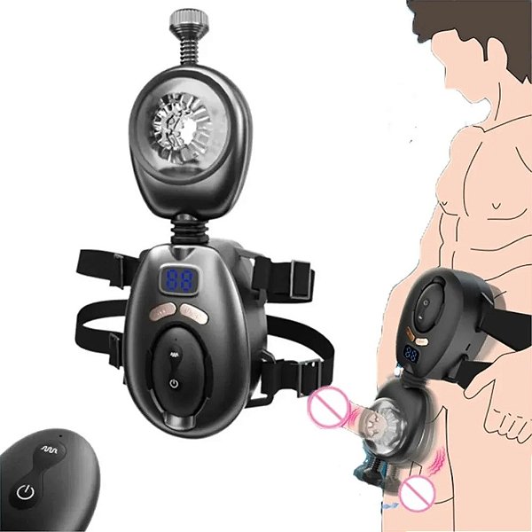 Máquina automática de masturbação masculina com controle remoto