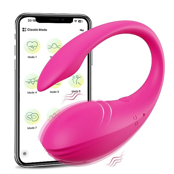 Vibrador de casal em silicone por aplicativo