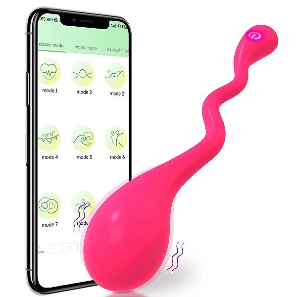 Vibrador de casal controle por aplicativo