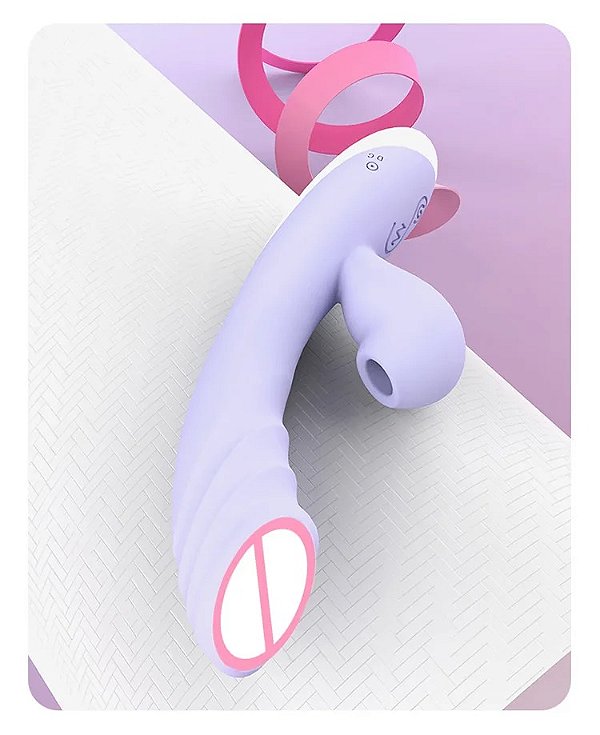 Vibrador com sugador de clitóris