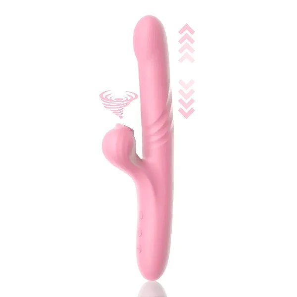 Vibrador vai e vem ponto G e estimulador clitoriano