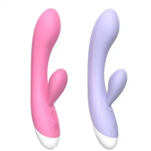 Vibrador com estimulador clitoriano