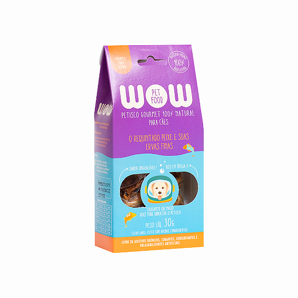 WOW - peixe com ervas finas cão