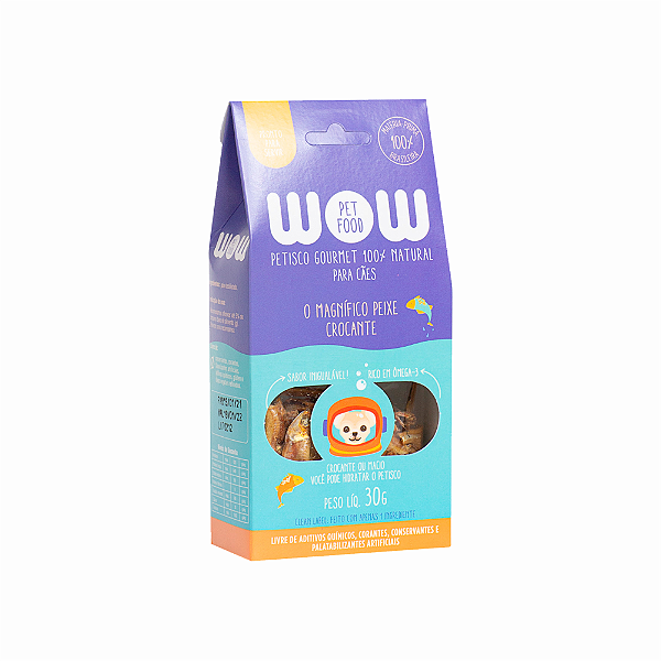 WOW - peixe desidratado cão