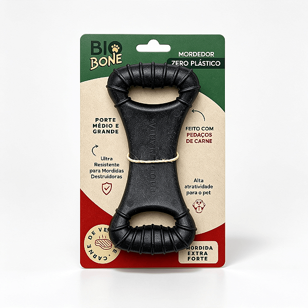 OSSÃO GRANDE - Mordedor Natural Premium Biobone.