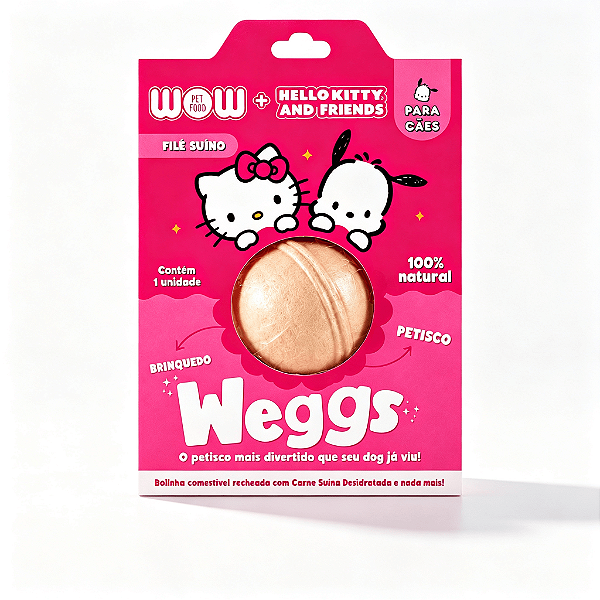 PETISCOS WEGGS HELLO KITTY WOW - De Lombinho Para Cão