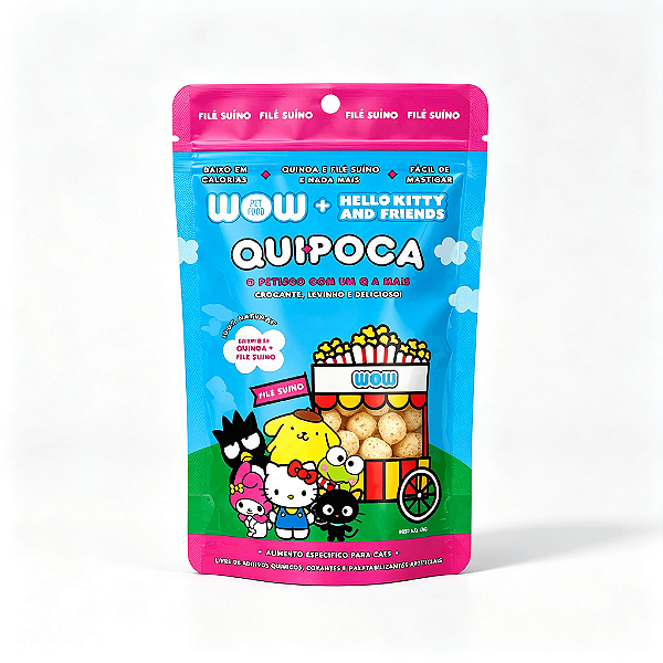 PETISCOS QUIPOCA HELLO KITTY - Sabor Suíno Para Cão