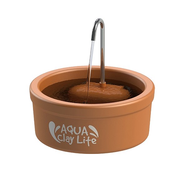 FONTE BEBEDOURO AQUA CLAY LITE 1,2L AMICUS - Para Cães e Gatos
