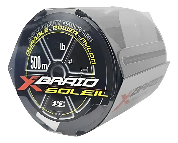 Linha Monofilamento 500m X-braid Soleil Nylon PRETA