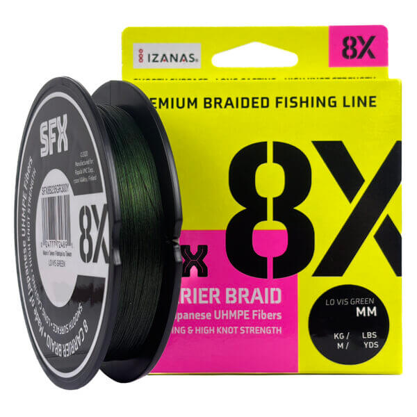 Linha Multifilamento Rapala Sufix 8X 0,28mm Verde 270 m