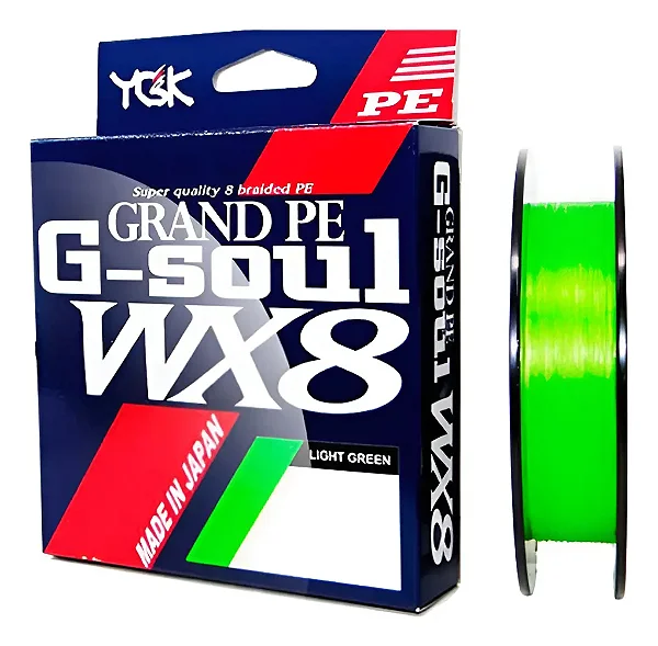 Linha Multifilamento Ygk G-soul Grand Pe Wx8 LIGTH GREEN - 150m
