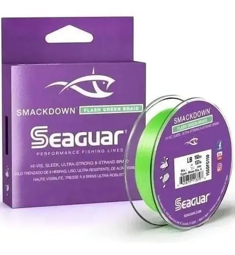 Linha Multifilamento Seaguar Smackdown 8 Fios 20lb 137m 0,26mm