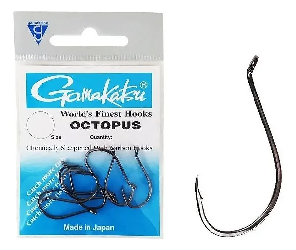 Anzol Gamakatsu Octopus Aço Carbono
