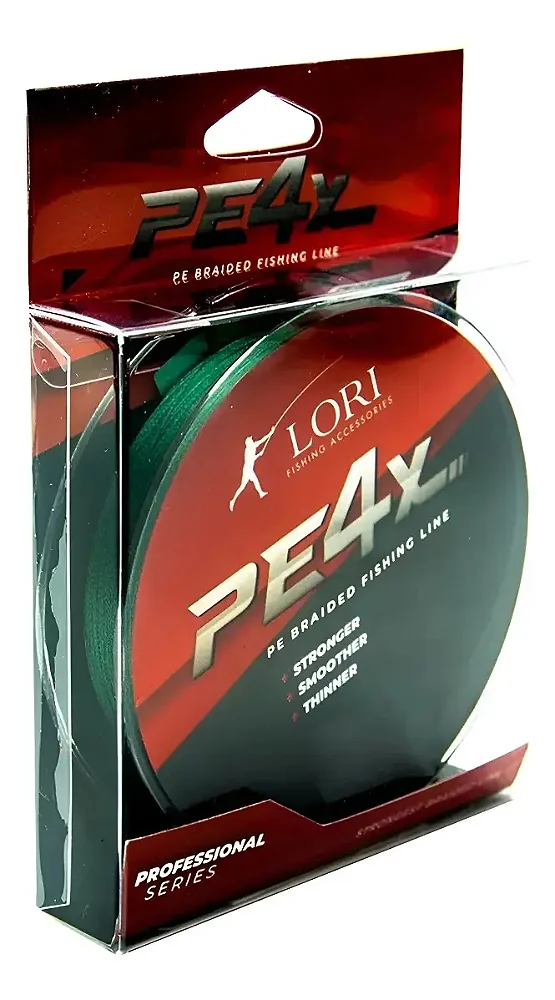 linha lori pe 4x 200m 0,32mm 37lbs verde musgo