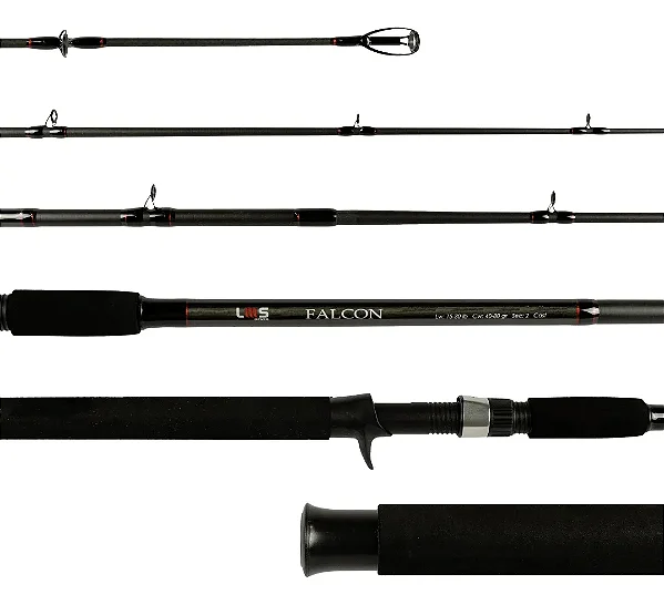 VARA LUMIS FALCON 2,40M 50LBS P/CARRETILHA 2 PARTES