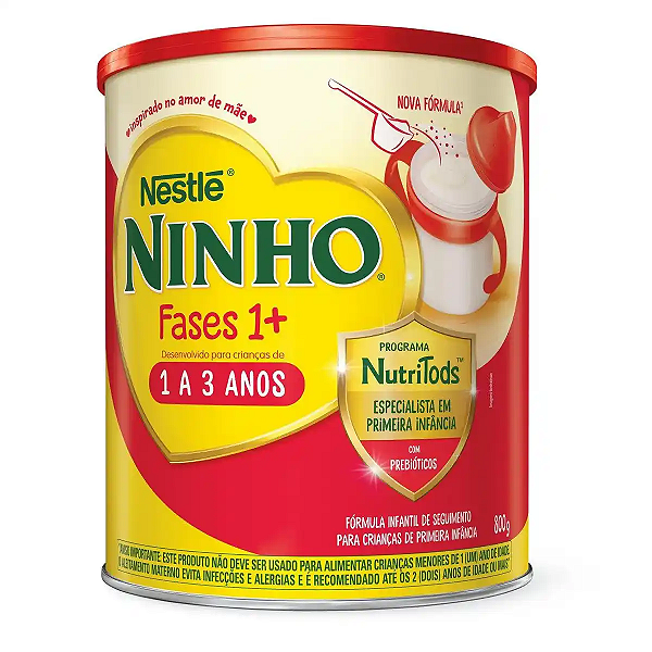 Fórmula Infantil Ninho Primeira Infância 1 a 3 Anos 800g