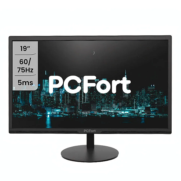 Monitor PCFort F1930 19", VGA, HDMI, VESA