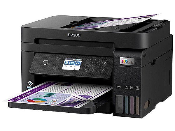 Impressora Multifuncional Epson Ecotank L6270 Tanque de Tinta Colorida USB Wi-Fi