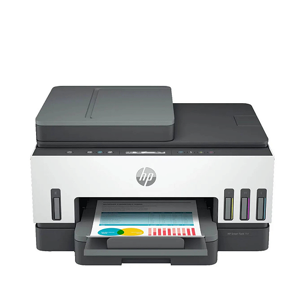 Impressora Multifuncional HP Smart Tank 754 Tanque de Tinta Colorida Wi-Fi Scanner Duplex, Bluetooth Branco (2H0A6A)