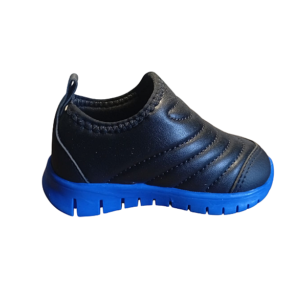 Tênis Guimi Sem Cadarço Preto/Azul