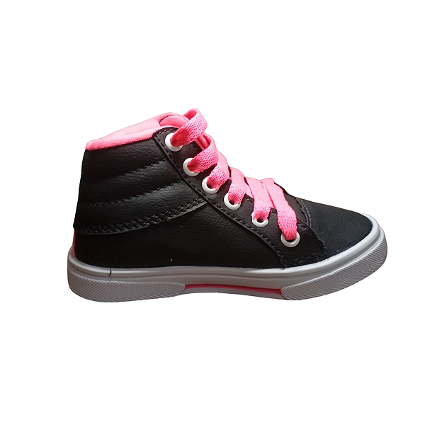 Tênis SV cano alto Preto/Pink