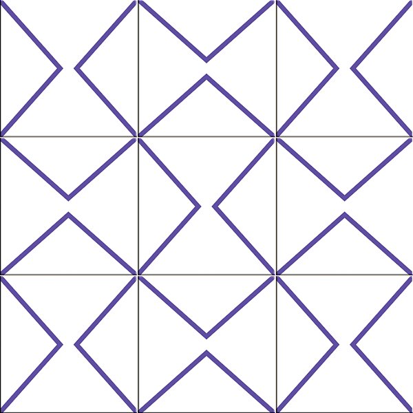 AZULEJO LOSANGO INFINITO KIT 9 PEÇAS