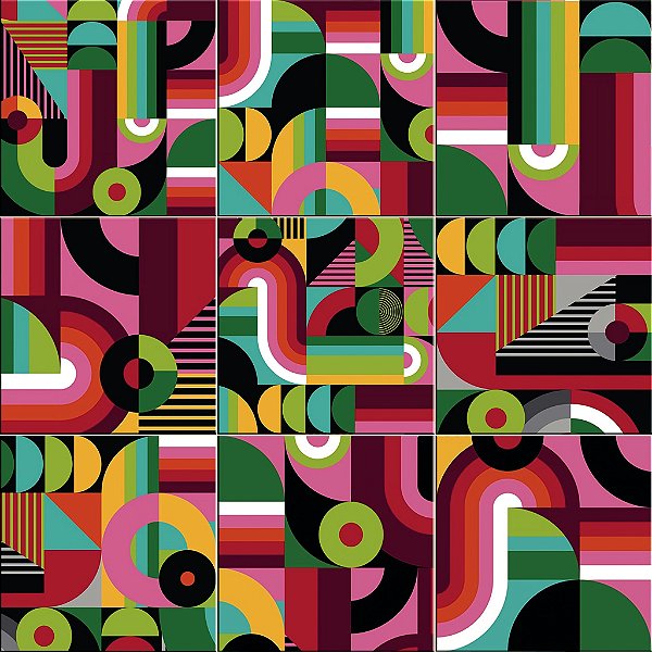 AZULEJO COLOR FLOW KIT 9 PEÇAS