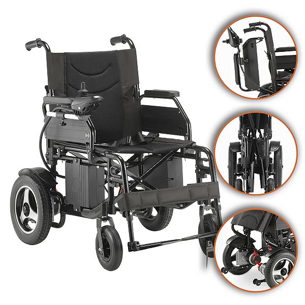 Cadeira de Rodas Motorizada Modelo D800 Até 120 Kg - Dellamed