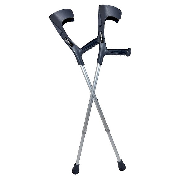 Par de Muleta Canadense Fixa Suporta Até 130 Kg - Hidrolight