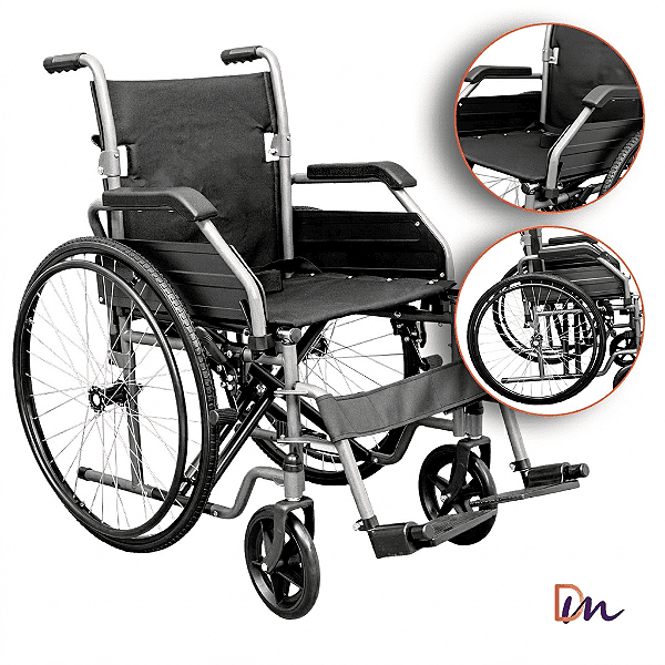 Cadeira De Rodas Basic Até 125Kg - Hidrolight