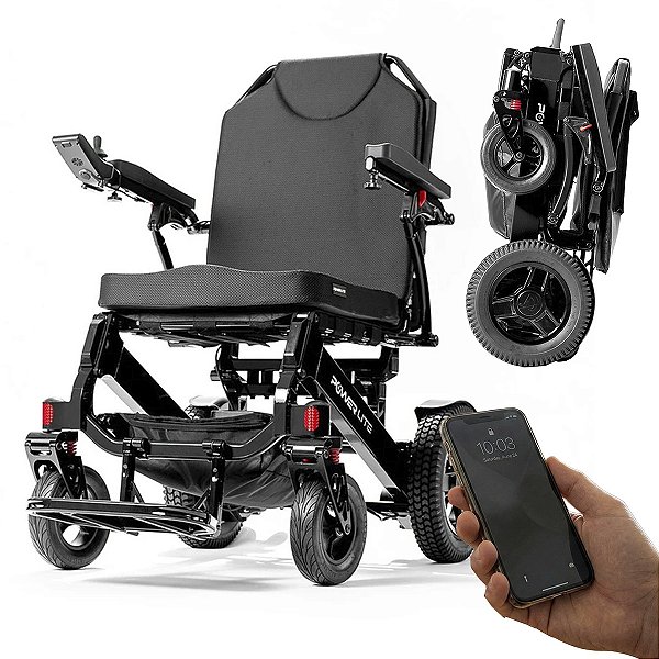 Cadeira de Rodas Motorizada HD D39 Para Obeso Até 300Kg - Power Lite