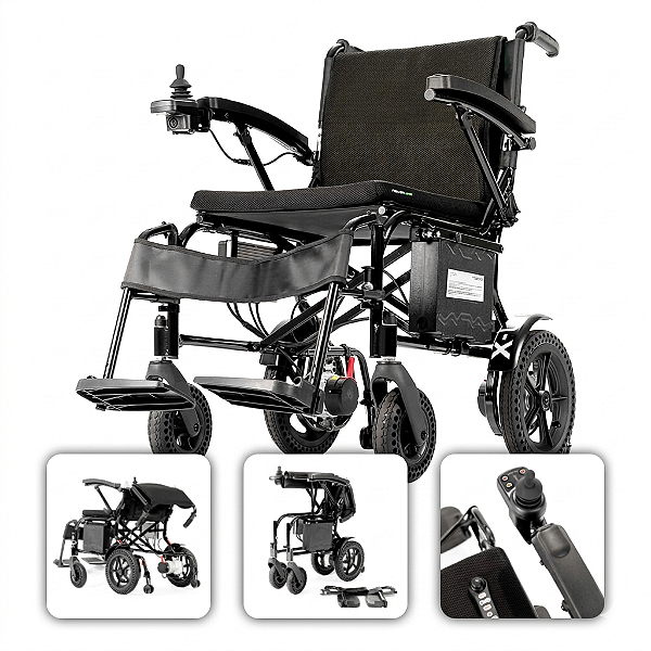 Cadeira De Rodas Motorizada X-Lite Até 120Kg Power Lite