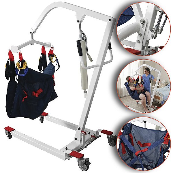 Guincho para elevação Manual Até 180 Kg D5000 - Dellamed