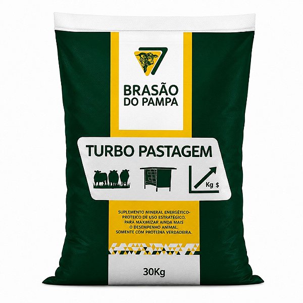TURBO PASTAGEM – Suplemento Mineral Energético-Proteico | Brasão do Pampa