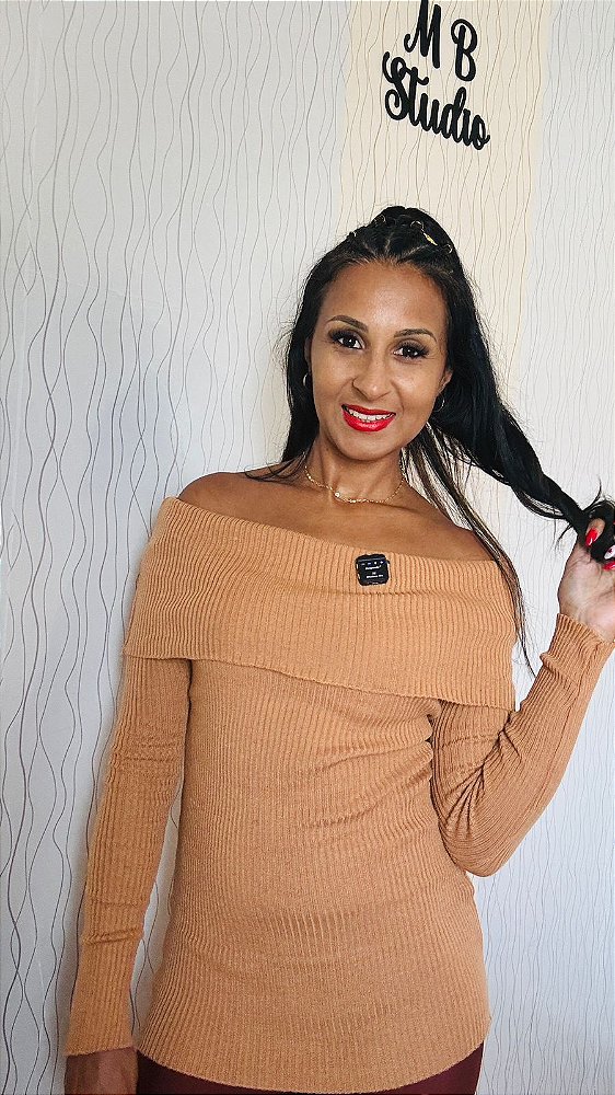 Malha Ombro a Ombro caqui