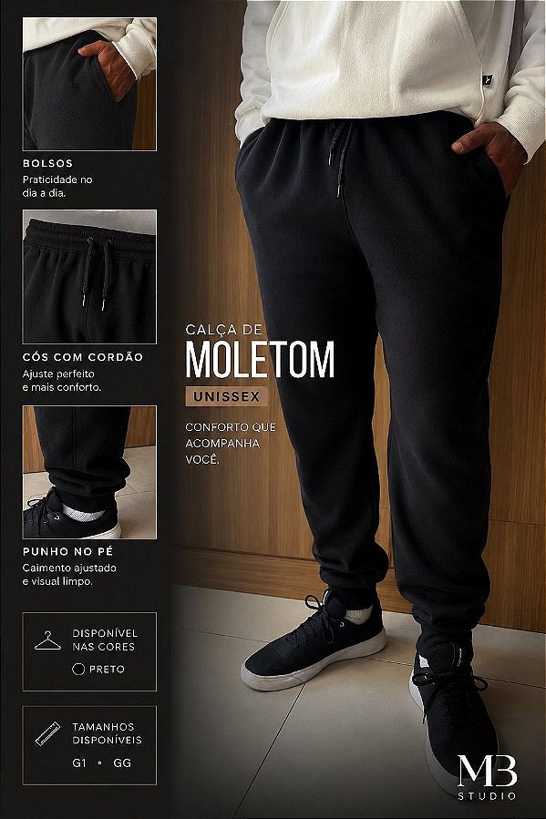 Calça de Moleton