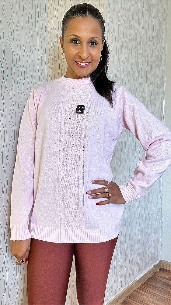 Tricô Rosa Bebê