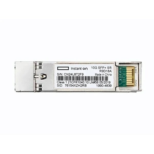 Módulo Óptico Aruba Instant On SFP+ 10G LC 300m Multimodo (R9D18A)
