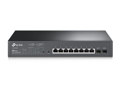 Switch Smart Gerenciável TP-Link TL-SG2210MP 8 Portas Gigabit PoE+ 150W 2 Slots SFP Omada SDN